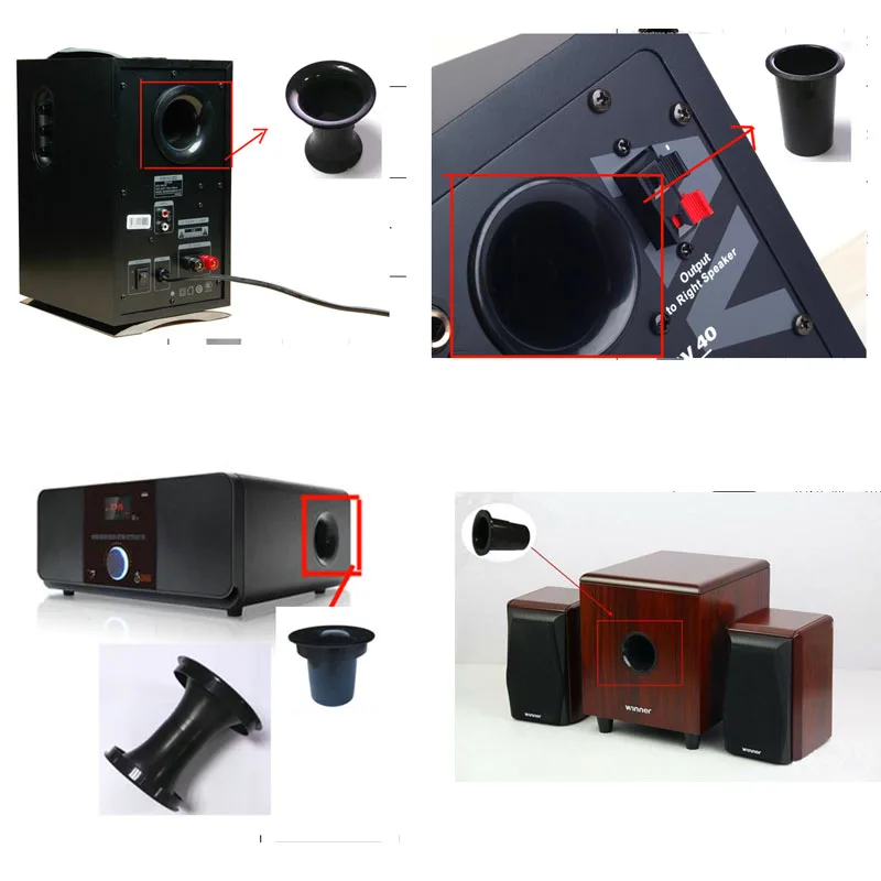 Trepanned 76 big speaker tube pitch of audio outlet thickening plastic free shipping |