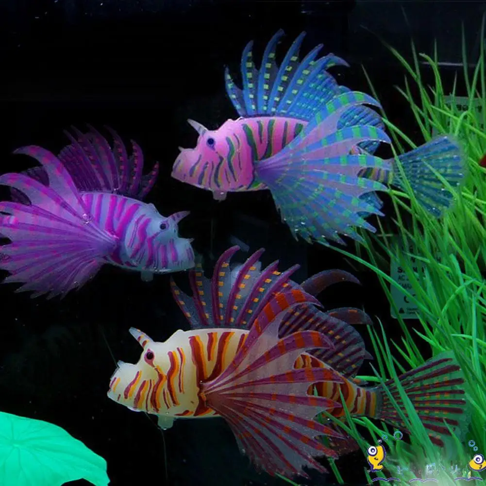 Искусственное Силиконовое мерцающее украшение для аквариума|jellyfish decor|for