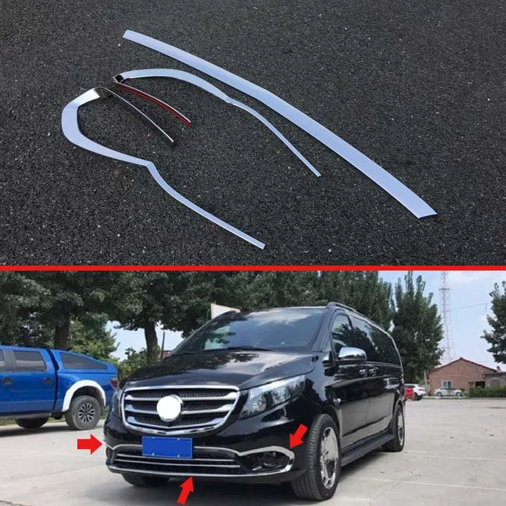 Автомобильные аксессуары для Mercedes Benz Vito (W447) 2017 2018 хромированный АБС пластик