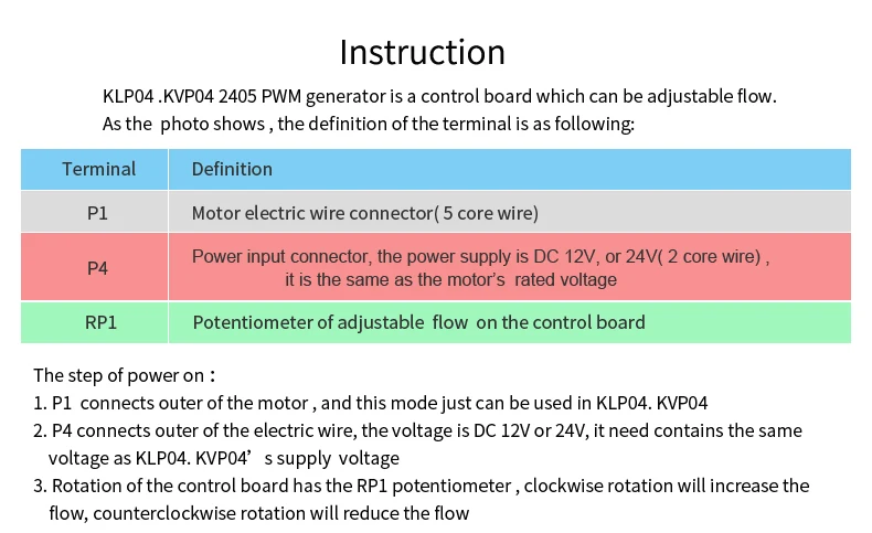 Kamoer KLP04/KVP04 бесщеточный пульт управления двигателем