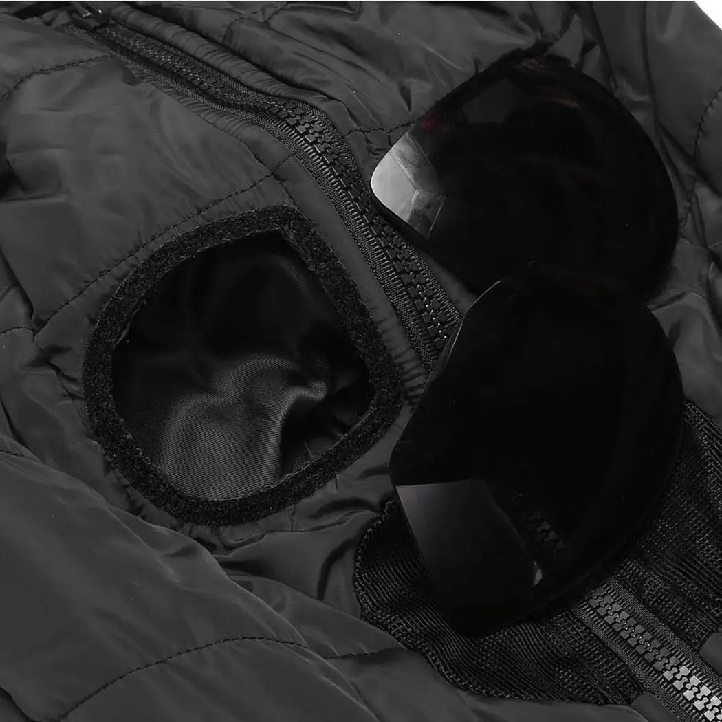 Мужская зимняя куртка теплая на молнии с капюшоном стеганая однотонная тонкая