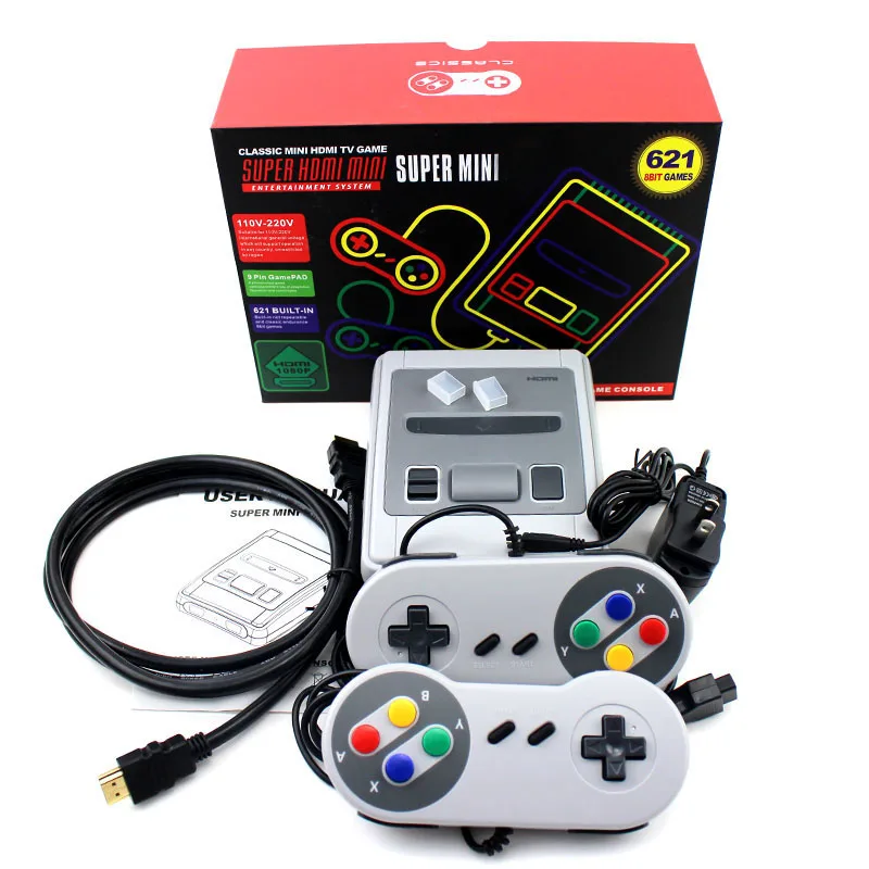 HDMI/AV Out MINI Ретро Классический Портативный игровой плеер семейный ТВ Видео игровая консоль детство встроенный 620/621 8 бит игры