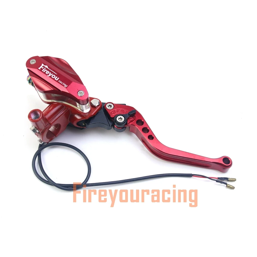 Red Right Pump Главный тормозной цилиндр мотоцикла рычаг гидравлический кабель линии сцепления Универсальный 22 мм для yzf 250 honda drz400 Байк мотокросс - Цвет: Red Right Pump