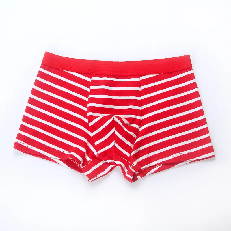 4 PCS/LOT 2019 New Arrival Male Cotton Underwear Men's Striped Boxers Sexy Underpants 11 Colors M L XL XXL 3XL 4XL Free Shipping