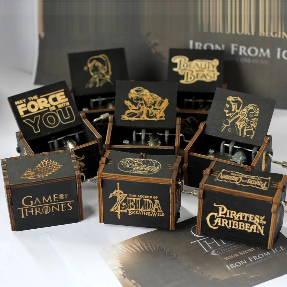 Деревянная Ручная кривошипная игра Харри Поттер из престолов Звездные войны Juego