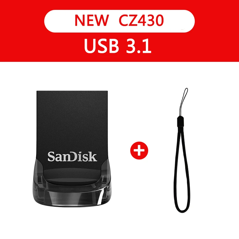 Sandisk Pen Drive CZ430 mini USB флеш накопитель 32 ГБ до 130 Мб/с 16 64 ГБ|sandisk pen drive|mini usb flash driveusb drive