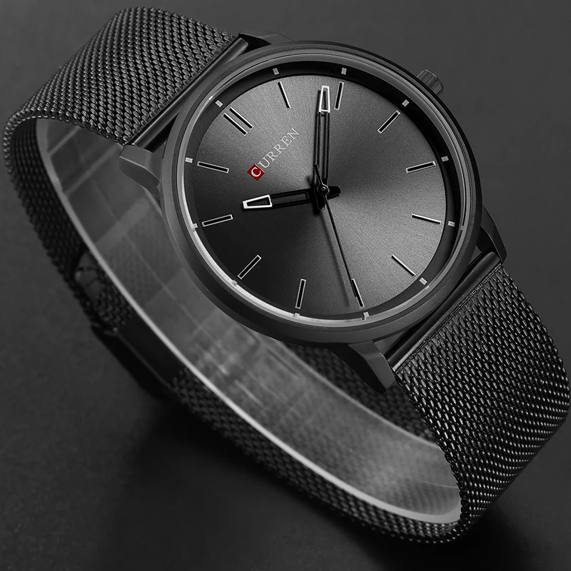 CURREN Роскошные Брендовые Часы Мужские Простые Модные кварцевые наручные часы