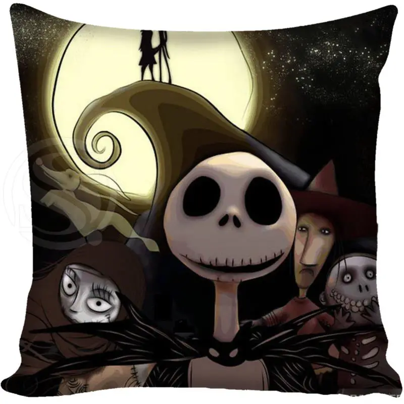 Pillowcase Пользовательские Джек Кошмар перед наволочка площади молнии домой декоративная наволочка две стороны печатных 35X 35, 40 X40 45X45 60X60 - Цвет: Pillowcase
