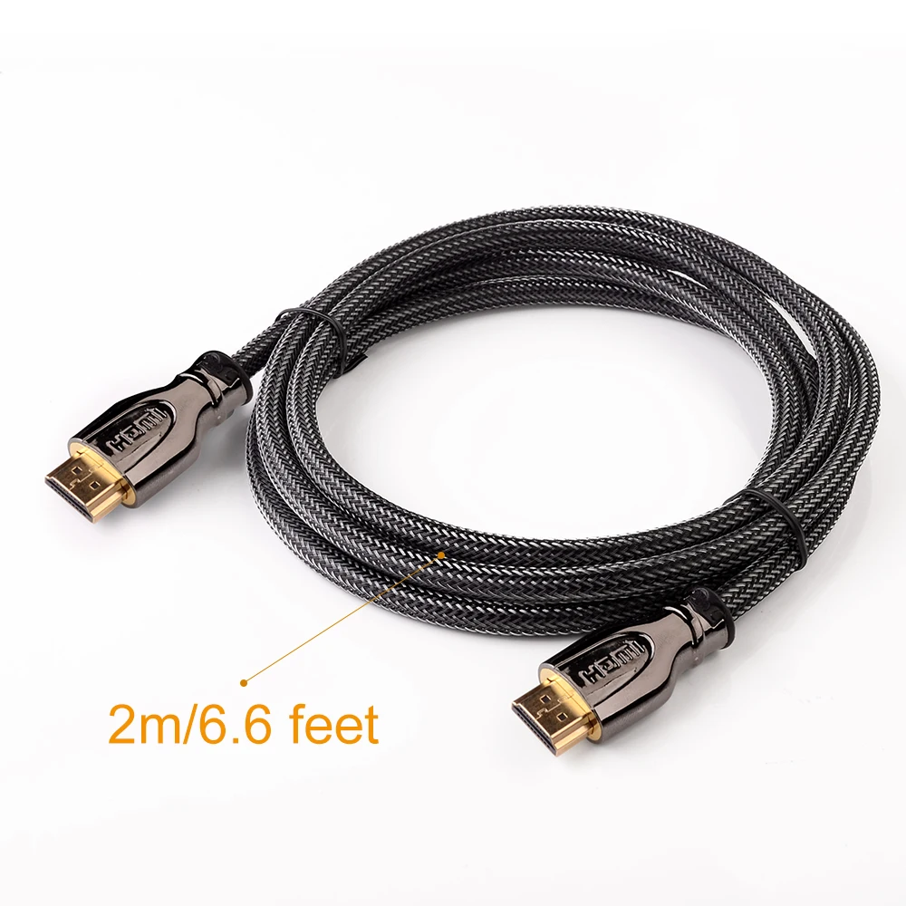 Wavlink 2 м HDMI к кабель позолоченный соединительный дисплей 1 4 1080P 3D для HDTV сплиттер