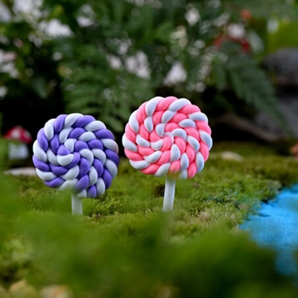 Симпатичные игрушки для леденцов из смолы 2 шт. миниатюрные ремесла сказочные