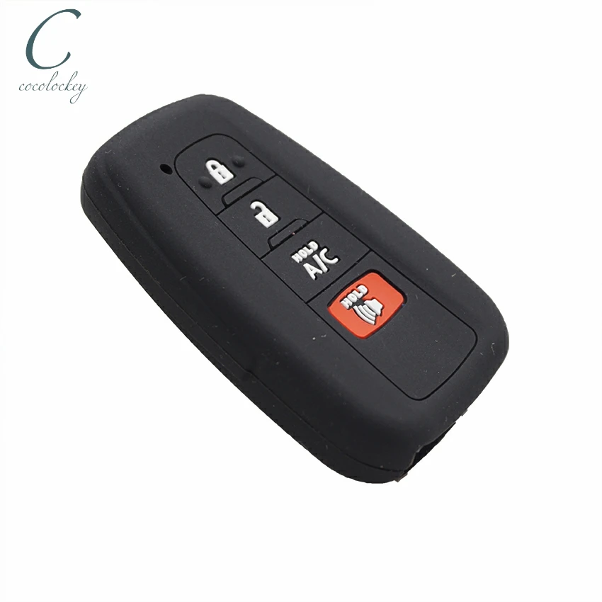Cocolockey силиконовый чехол для ключей Fob toyota prius camry avalon 2017 2018 2019 4 кнопки