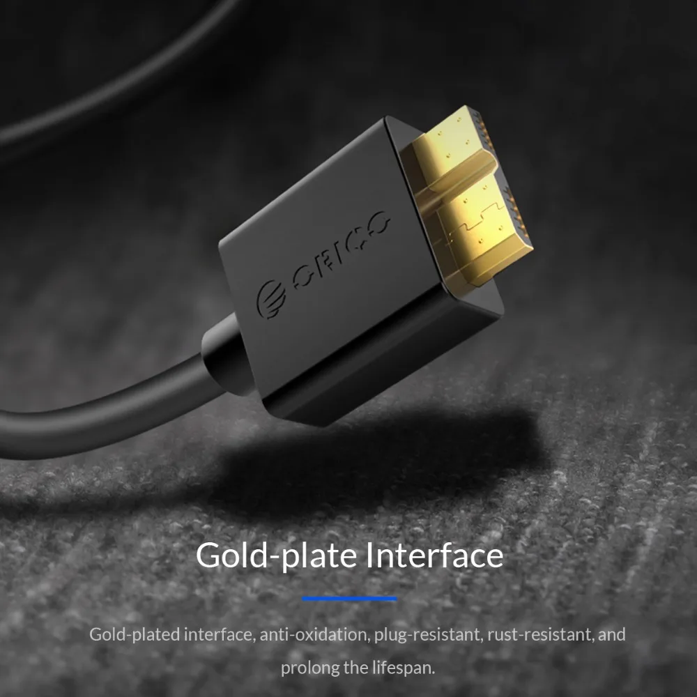 ORICO кабель Micro USB 3 0 высокоскоростной для передачи данных шнур мобильного жесткого
