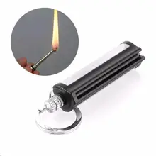 Металлические перманентные спички Striker прямоугольные кремневые каменные зажигалки для сигарет брелок мгновенный аварийный стартер для огня Matchstick