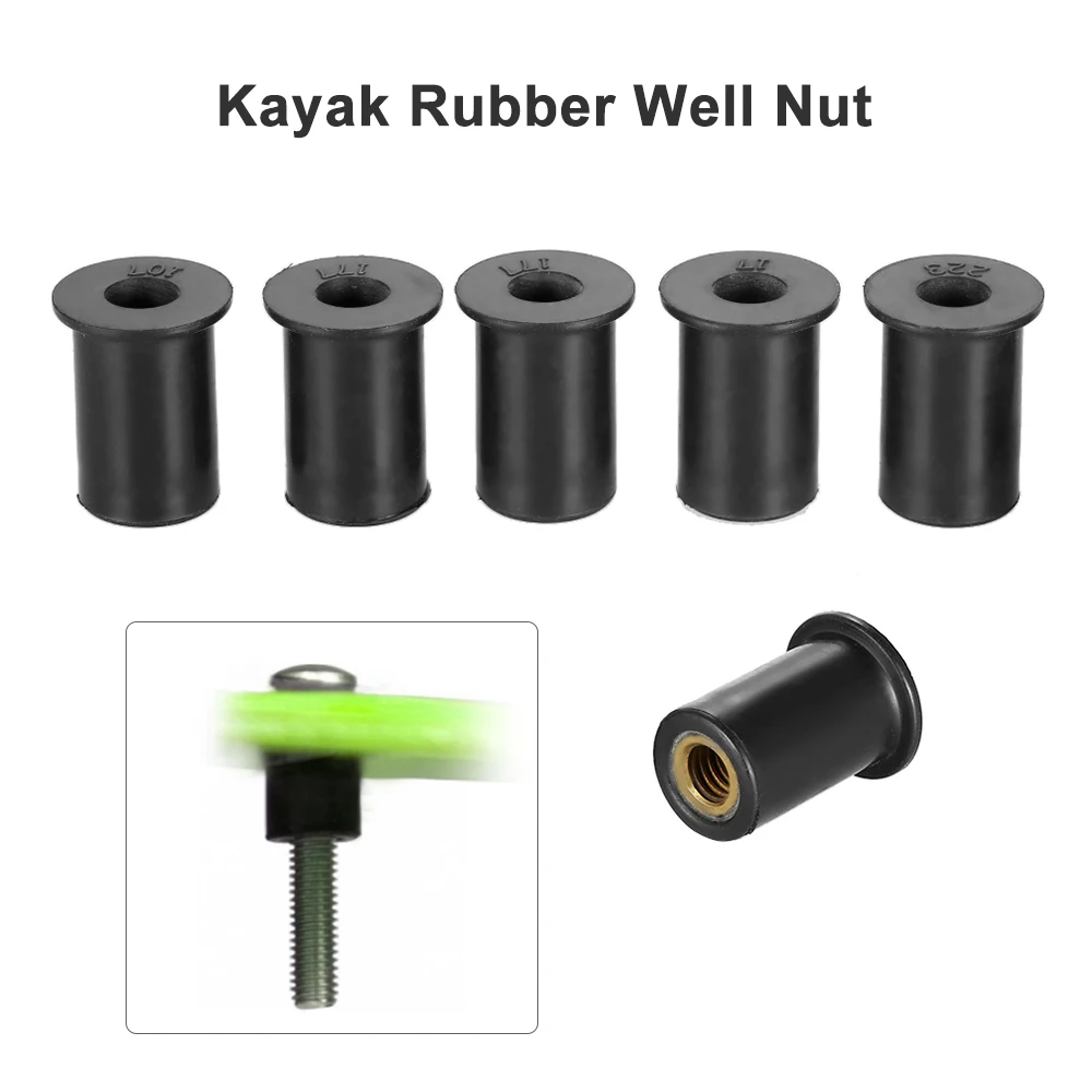 6 шт. M4/M5/M6 каяк резиновые гайки крепежная застежка устьевые каноэ лодка