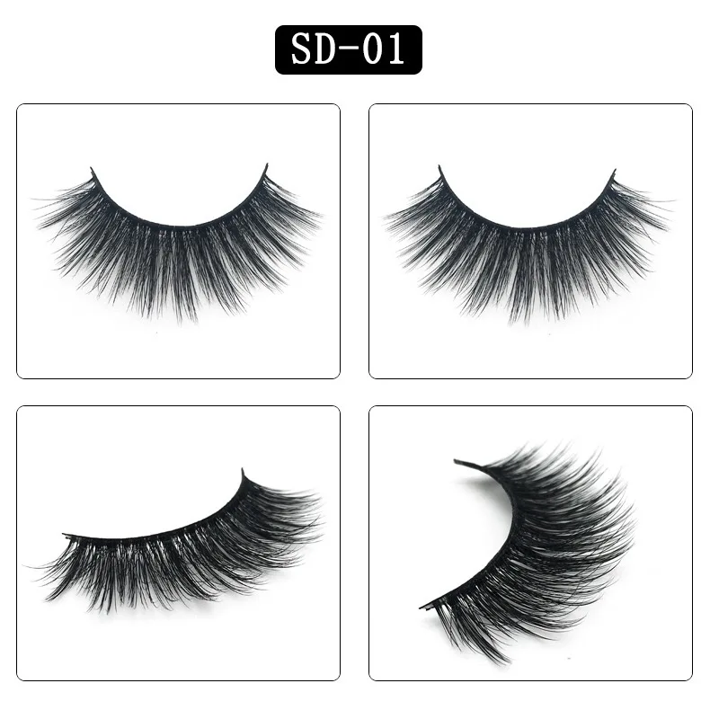 Clotobeauty 3d норковые ресницы накладные ресницы натуральные толстые длинные объемные ресницы тонкие Накладные ресницы макияж расширение-SD