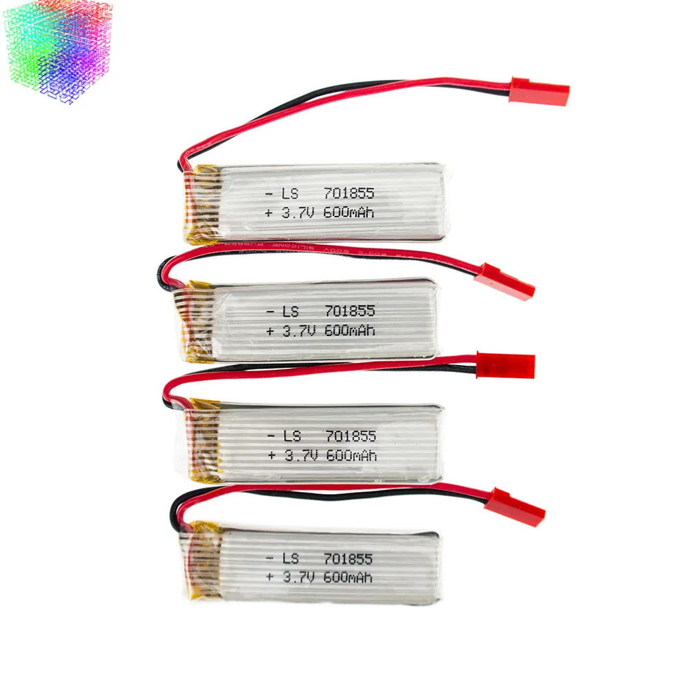 5 шт. Lipo 3 7 в 600 мАч аккумулятор и зарядное устройство для UDI u817 u817a u817c u818a syma s032