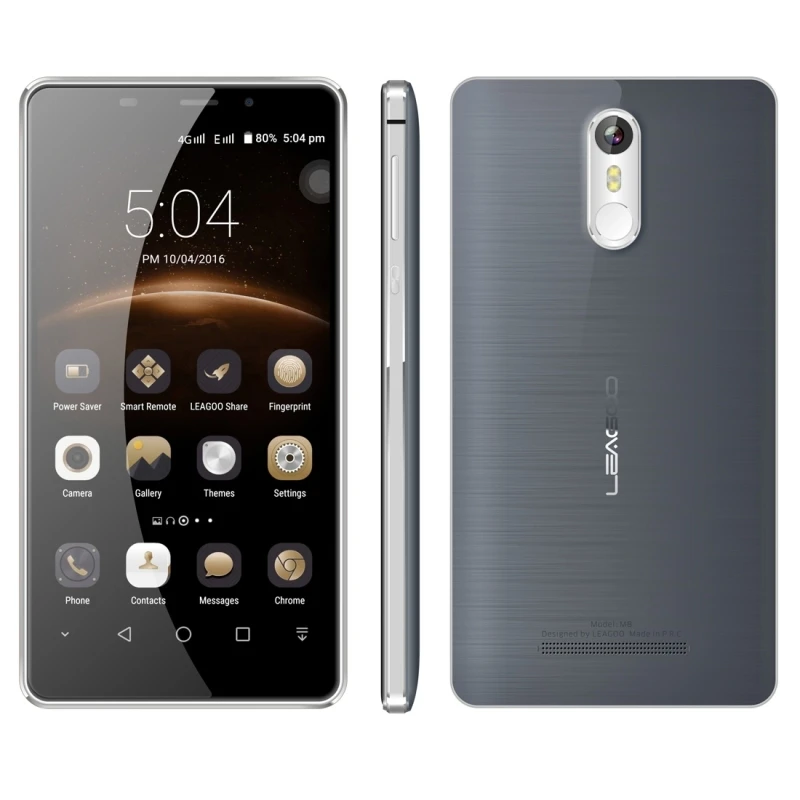 Оригинал LEAGOO M8 3 Г Мобильный Телефон Android 6.0 MTK6580A Quad Core RAM 2 ГБ ROM 16 720 P 13.0MP 5.7 дюймов Dual