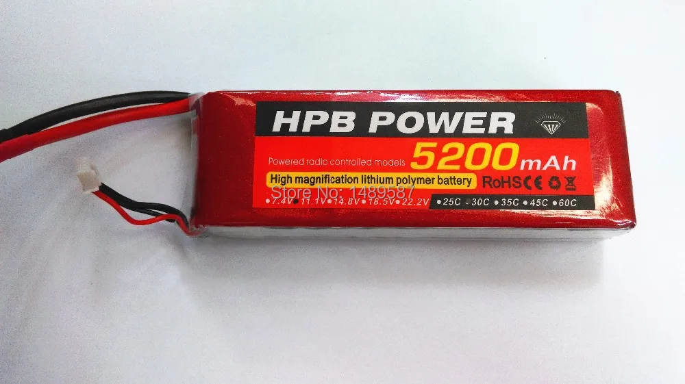 3S литий-полимерный аккумулятор 11 1 V 5200mAh 30C rc вертолет Квадрокоптер