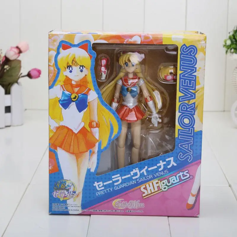Аниме S. h. Figuarts Super Сейлор Мун Цукино Усаги ПВХ, движущаяся фигурка, Коллекционная модель, игрушка; высота каблука 14 см - Цвет: o
