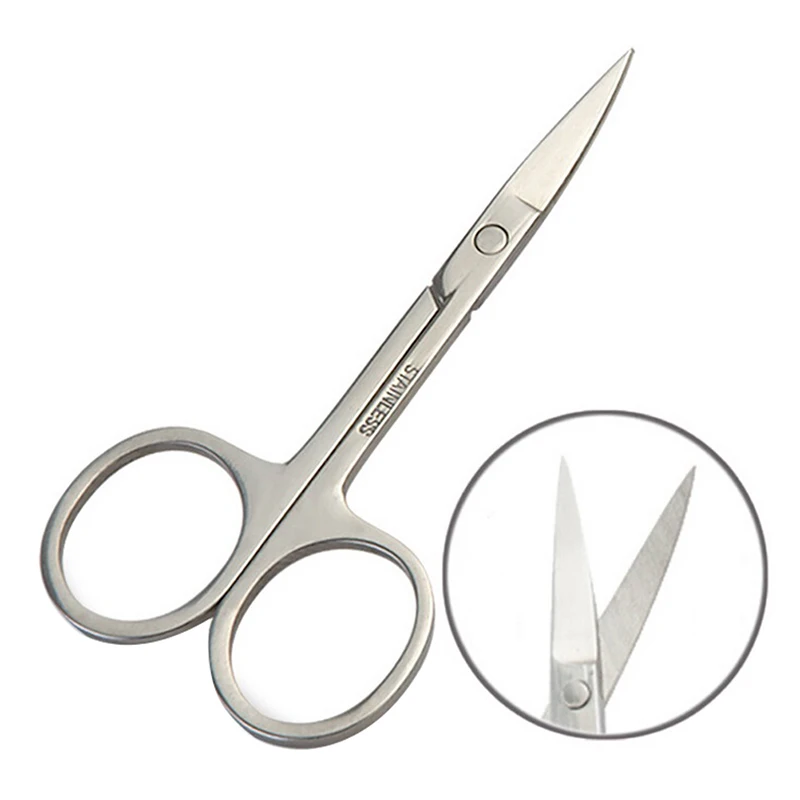1 шт. MakeupTool из нержавеющей стали маленькие ножницы для бровей и носа стрижка