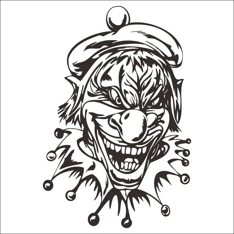 DCTAL клоун Наклейка на стену Цирк Клоун сравнению Jester Juggler карнавал положительный
