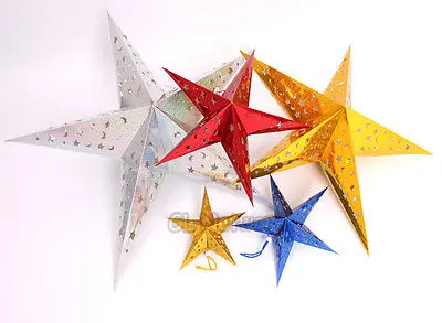 Рождественская вечеринка звезды Подвесная лампа в виде пентаграммы тень