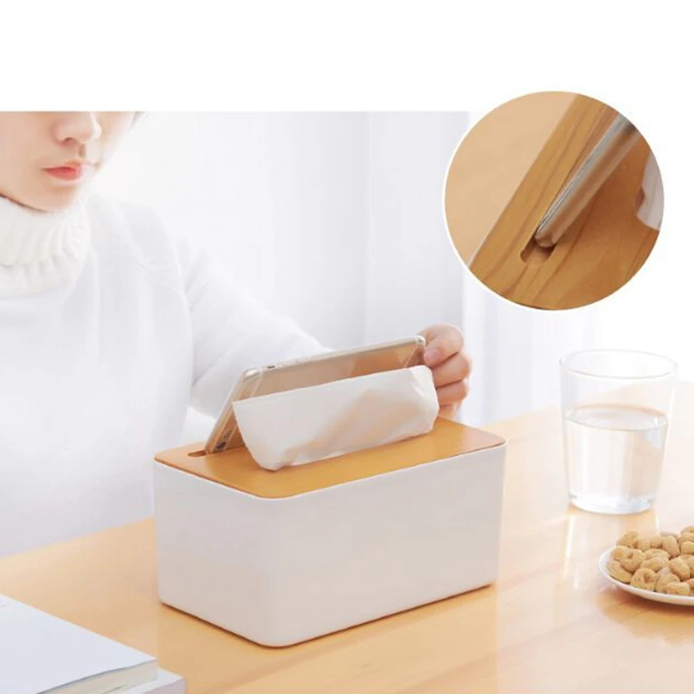 Домашний кухонный деревянный пластиковый футляр для салфеток чехол бумажных