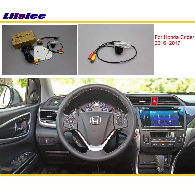 

For Honda Crider 2016-2017 Car Rear View Back Up Packing Camera RCA HD CCD CAM OEM Display Reversing Image Upgrade Kit