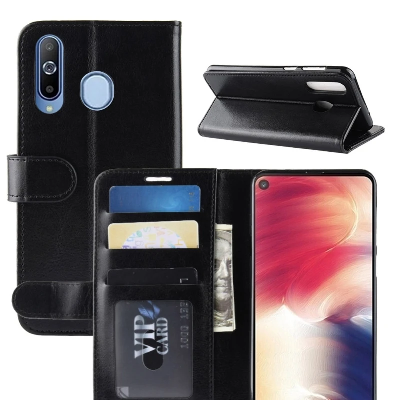 

HAWEEL Texture Single Fold Horizontal Flip Leather Case for Galaxy A8S, with Holder & Wallet & Card Slots & Photo Frame