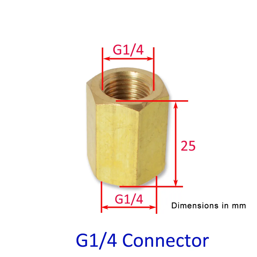 Латунный Соединительный адаптер для автомойки высокого давления G1/4 розетки + |