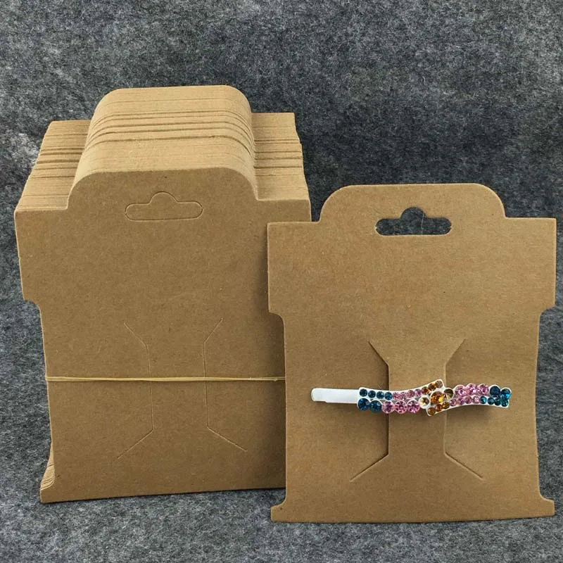 200 шт. крафт-заколки для волос карты упаковки шпильки и б/у аксессуаров