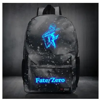High-Q Unisex Luminous fate grand order FGO Backpacks Preppy Student noctilucent saber Luggage Bags | Багаж и сумки