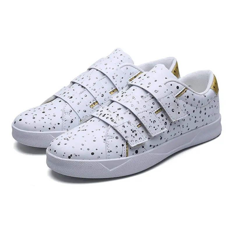 LAISUMK Men Hook Loop Casual Shoes Flat Brand Sneakers Male Outdoor Leather Handmade New Flats Platform | Обувь