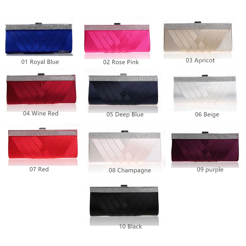 

New Luxury Evening Bag Woman Party Clutches Elegant Diamond Silk Shoulder Evening Bags For Women