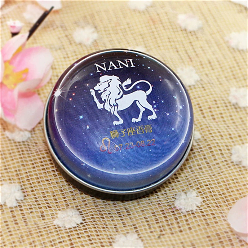 High Quality 12 Signs Constellation Zodiac Magic Solid Deodorant Solid Fragrance Magic Balm For Women Men - Цвет: Leo