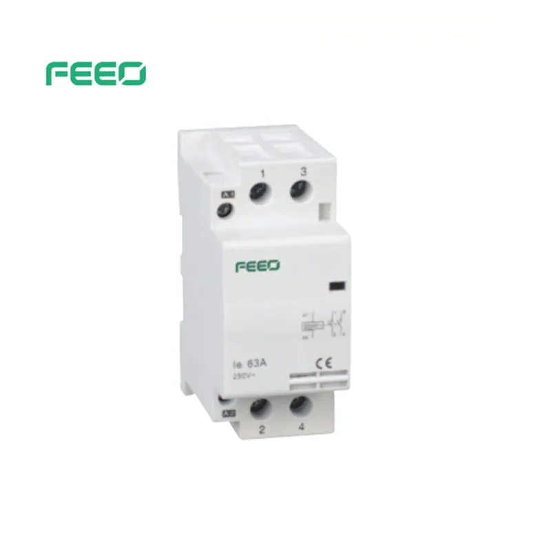 Бытовой магнитный контактор на din рейку FEEO AC MC 2P 63A|Автоматические выключатели| |