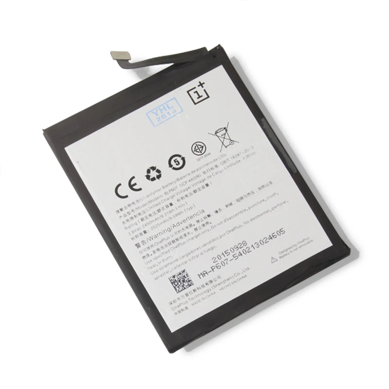 100% оригинальная запасная батарея для Oneplus 3 BLP607 2450mAh умный мобильный телефон +