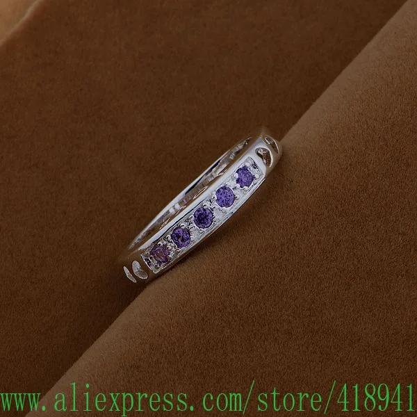 Посеребренное кольцо модные украшения с посеребрением инкрустацией из