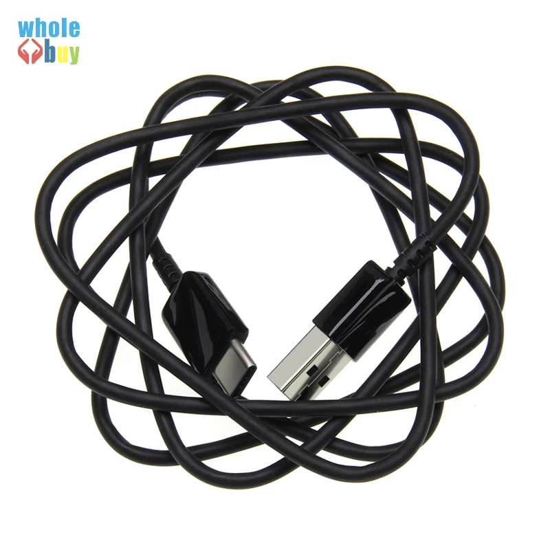 Круглый кабель для передачи данных 50 шт./лот 1 2 м белый черный USB Type-C синхронизации