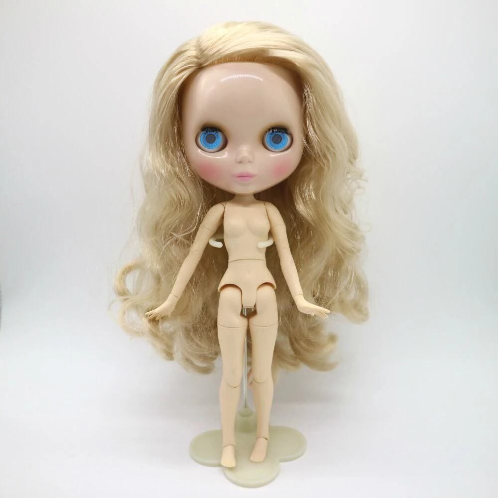 Фабричные куклы Blyth светлые волосы волнистые шарнирное тело DIY Детская мода 19