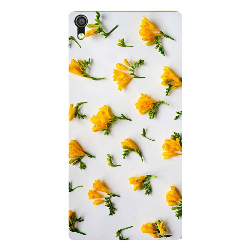 Чехол для Huawei Ascend P6 P6s задняя крышка цветок оригинальный жесткий пластиковый
