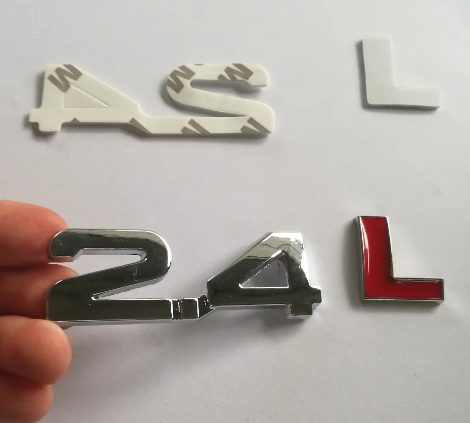 Newest Metal 2.4L Letters Car Turbo Engine Rear Trunk Emblem Badge Decal Sticker | Автомобили и мотоциклы