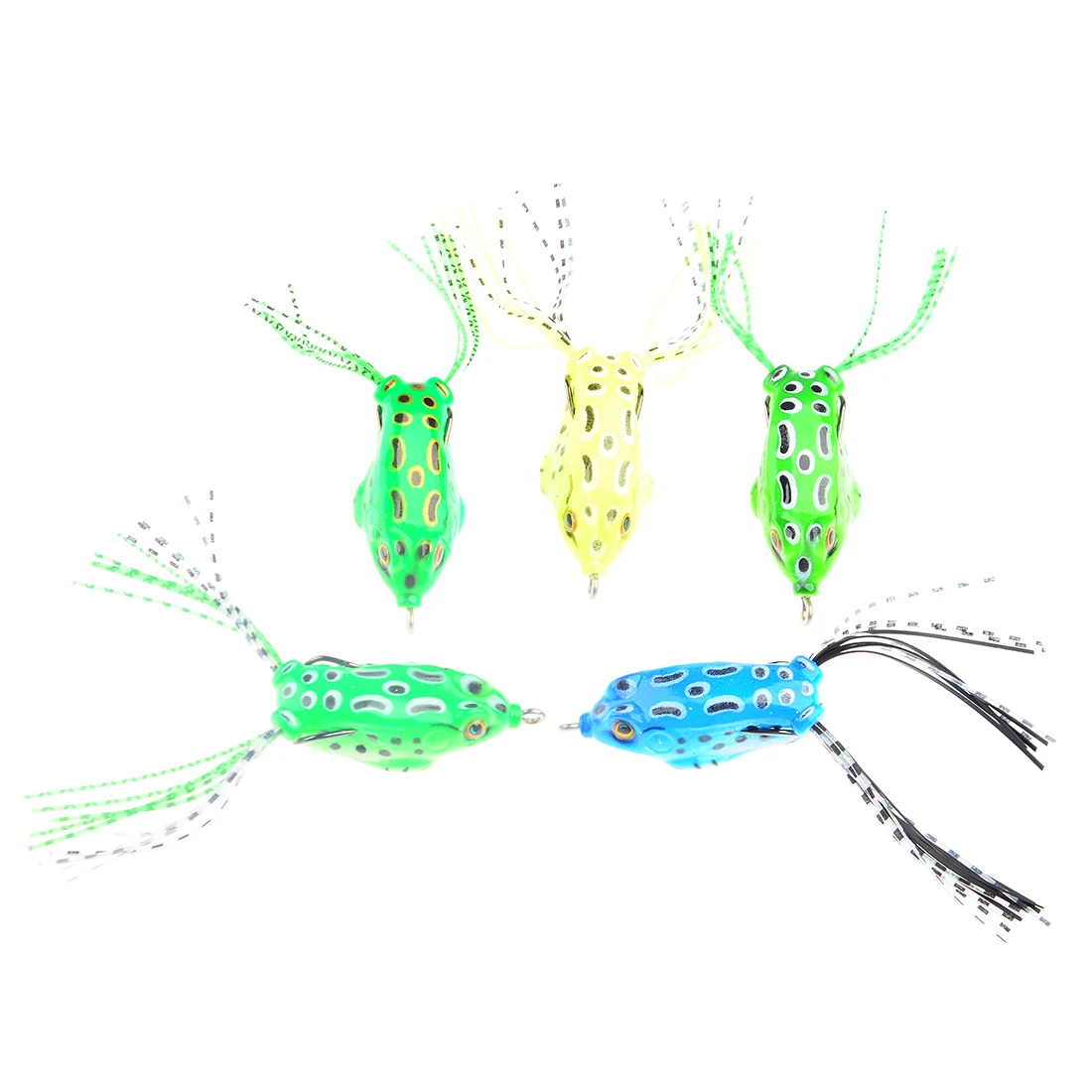 5 шт. мини-мягкий Змееголовы Лягушка приманки Поверхностная приманка для рыбы