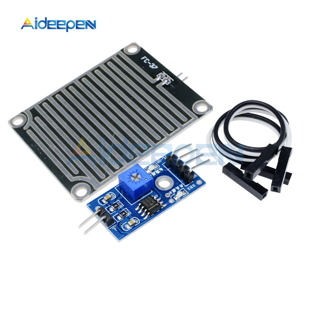 1 компл. Датчик обнаружения дождя Модуль дождь погода влажность для Arduino 3 V