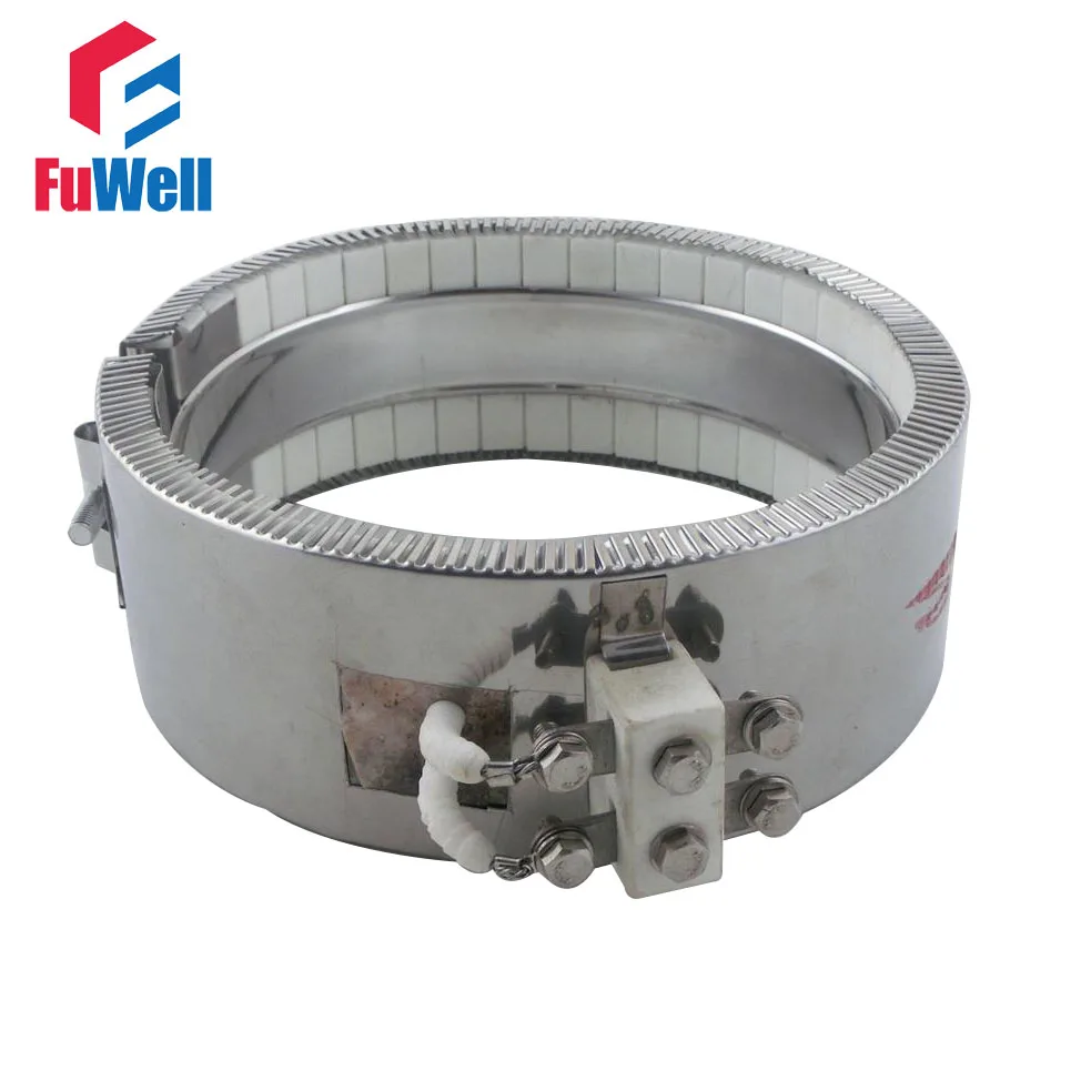 

Stainless Steel 200*100mm 220V 3100W Heating Electric Ceramic Band Heater Element