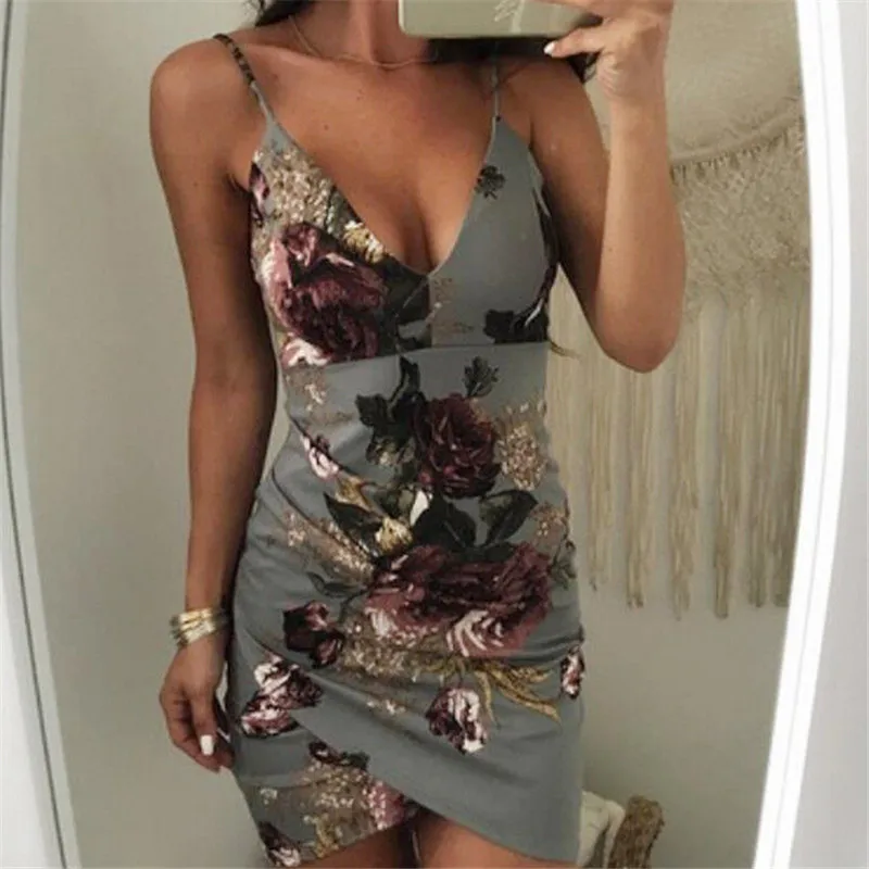 Женское летнее Короткое мини-платье Boho вечернее пляжное платье хлопковое без