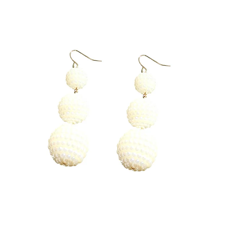 Новая мода Лидер продаж летние Jewlry простой Гипербола личность Перл Бусины