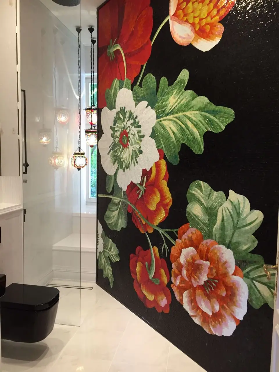 Цветок мощность мозаика росписи для стены|mural for wall|wall muralmurals flowers |