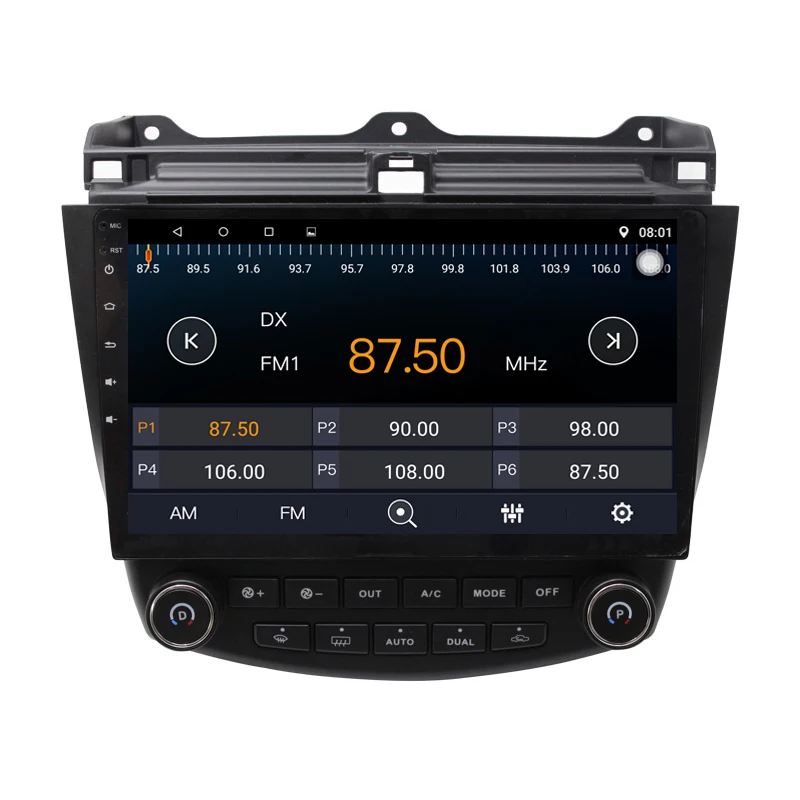 Автомобильный DVD-плеер с GPS навигационной системой Android 9 1 для Honda Accord 2003-2007