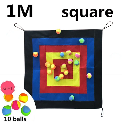 1M square black Детский дротик доска Детский сад метательный липкий шар мишень Магнитная Дротика доска Детский сад спортивная игра в помещении детские игрушки RZ1023 - Цвет: 1M square black